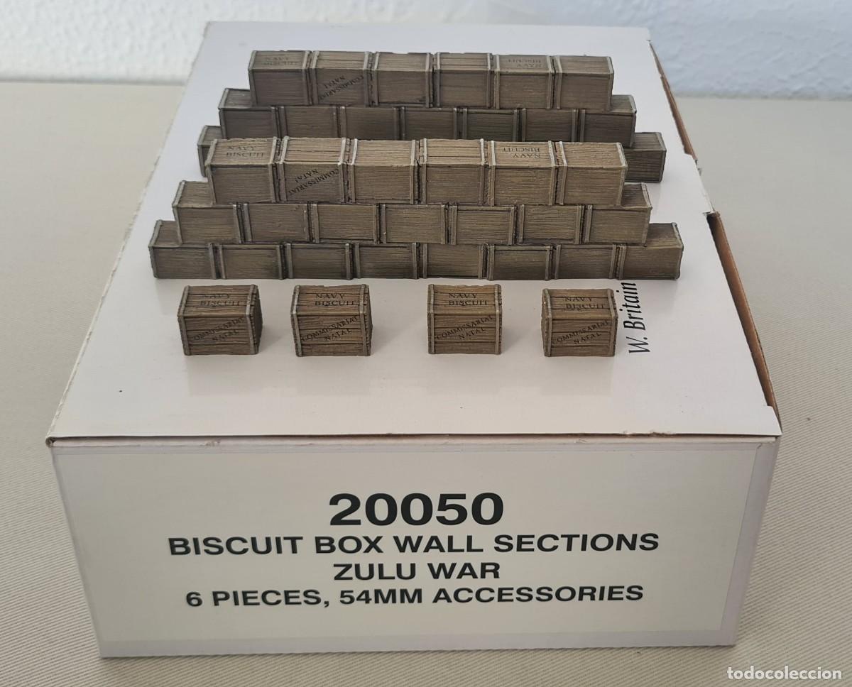 Altes Spielzeug: W. BRITAIN ZULU WAR REF. 20050 BISCUIT BOX WALL SECTIONS (RETIRED) NO KING & COUNTRY