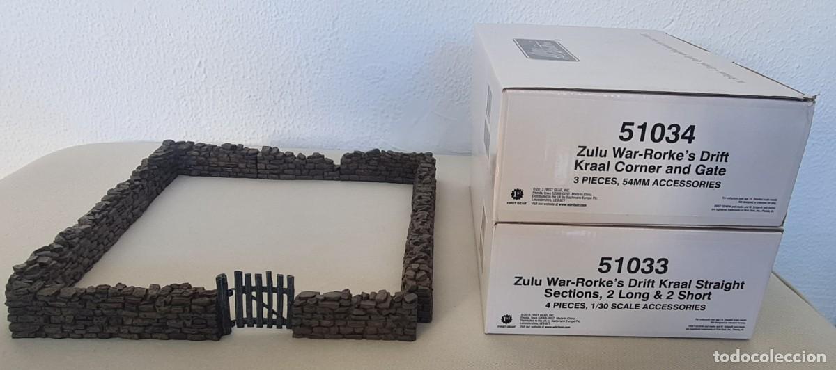 Altes Spielzeug: W. BRITAIN ZULU WAR RORKE&acute;S DRIFT REF. 51033 & 51034 KRAAL SECTIONS (RETIRED) NO KING & COUNTRY