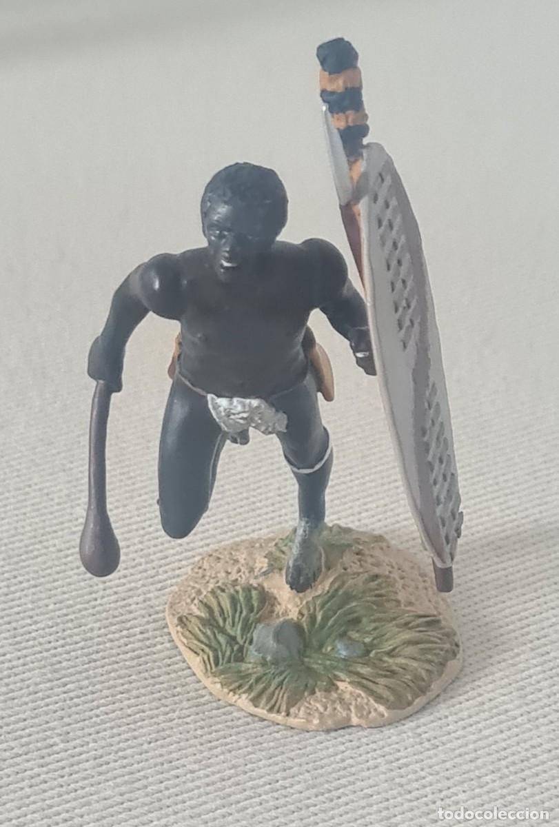 Altes Spielzeug: W. BRITAIN ZULU WAR REF. 20011 ZULU WARRIOR ADVANCING WITH KNOBKERRIE N&ordm; 1 (RETIRED) NO K&C