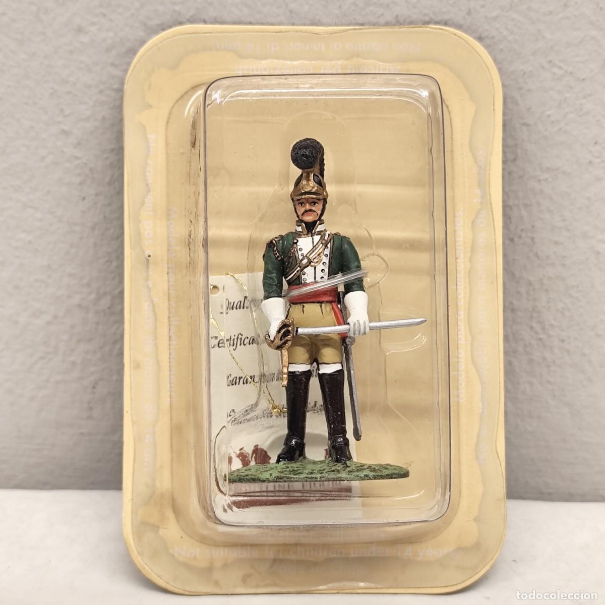Giochi Antichi: SOLDADITO DE PLOMO - FRONTLINE FIGURES - GARANT&Iacute;A - 70 MM - DRAGONES DE NUMANCIA 1810 / 732