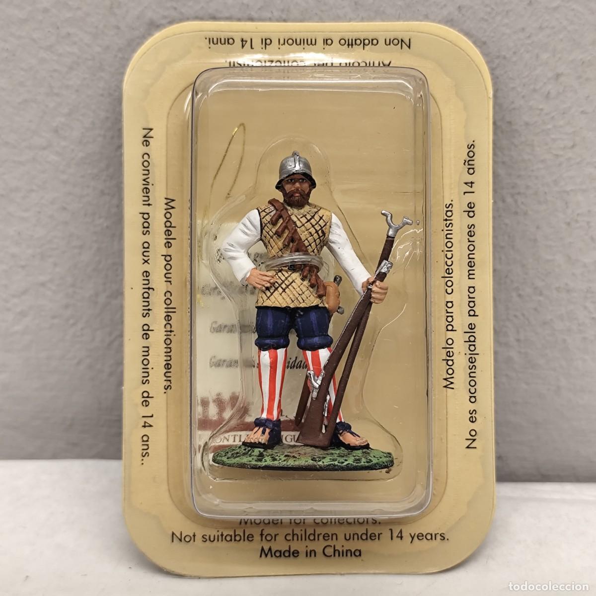 Juguetes Antiguos: SOLDADITO DE PLOMO - FRONTLINE FIGURES - 65 MM - ARCABUCERO, 1516 / 755