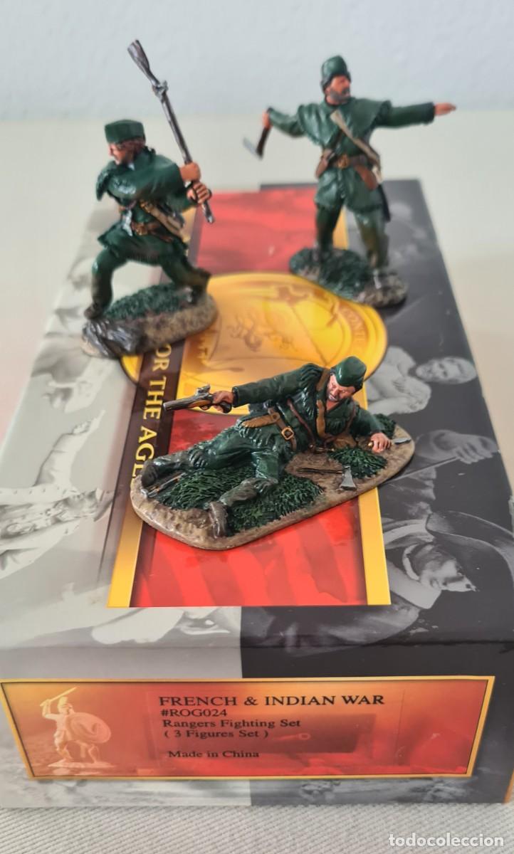 Altes Spielzeug: CONTE COLLECTIBLES FRENCH & INDIAN WAR ROG024 RANGERS FIGHTING SET (RETIRED) no king & country