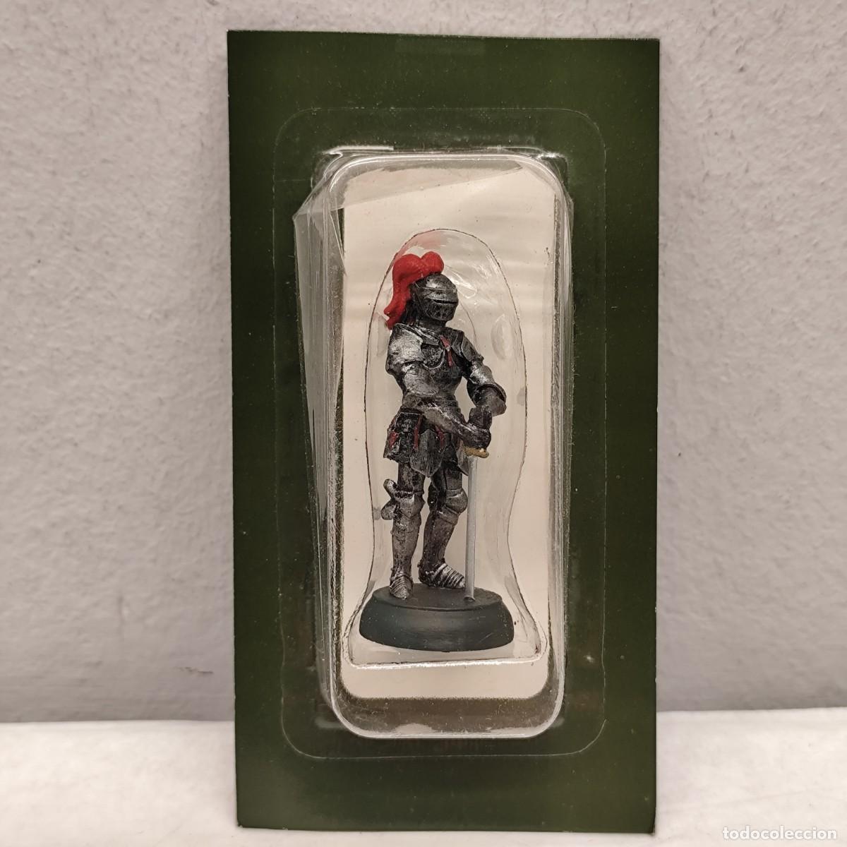 Juguetes Antiguos: SOLDADITO DE PLOMO - RBA EDITORES - ALMIRALL PALOU - CABALLERO MEDIEVAL - 60 MM / 803