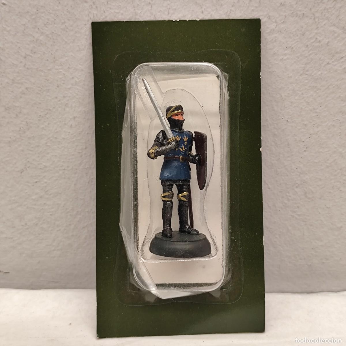Juguetes Antiguos: SOLDADITO DE PLOMO - RBA EDITORES - ALMIRALL PALOU - CABALLERO MEDIEVAL - 70 MM / 806