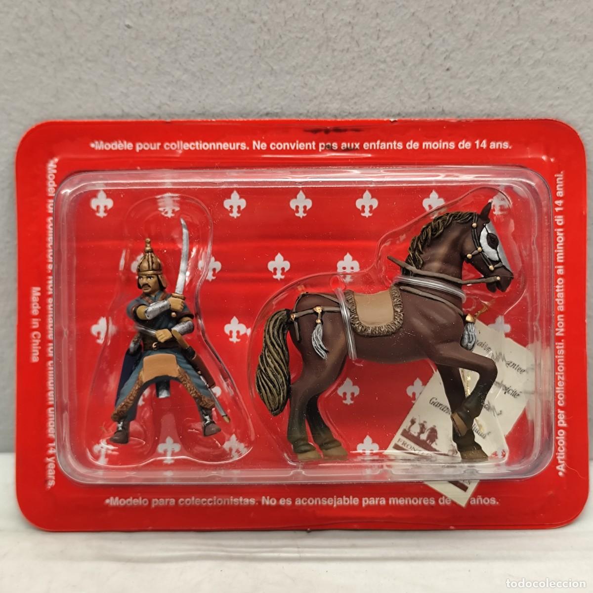 Juguetes Antiguos: SOLDADITO DE PLOMO A CABALLO - FRONTLINE FIGURES - SOLDADO MONGOL HORDA DE ORO S. XIII - 70 MM / 814