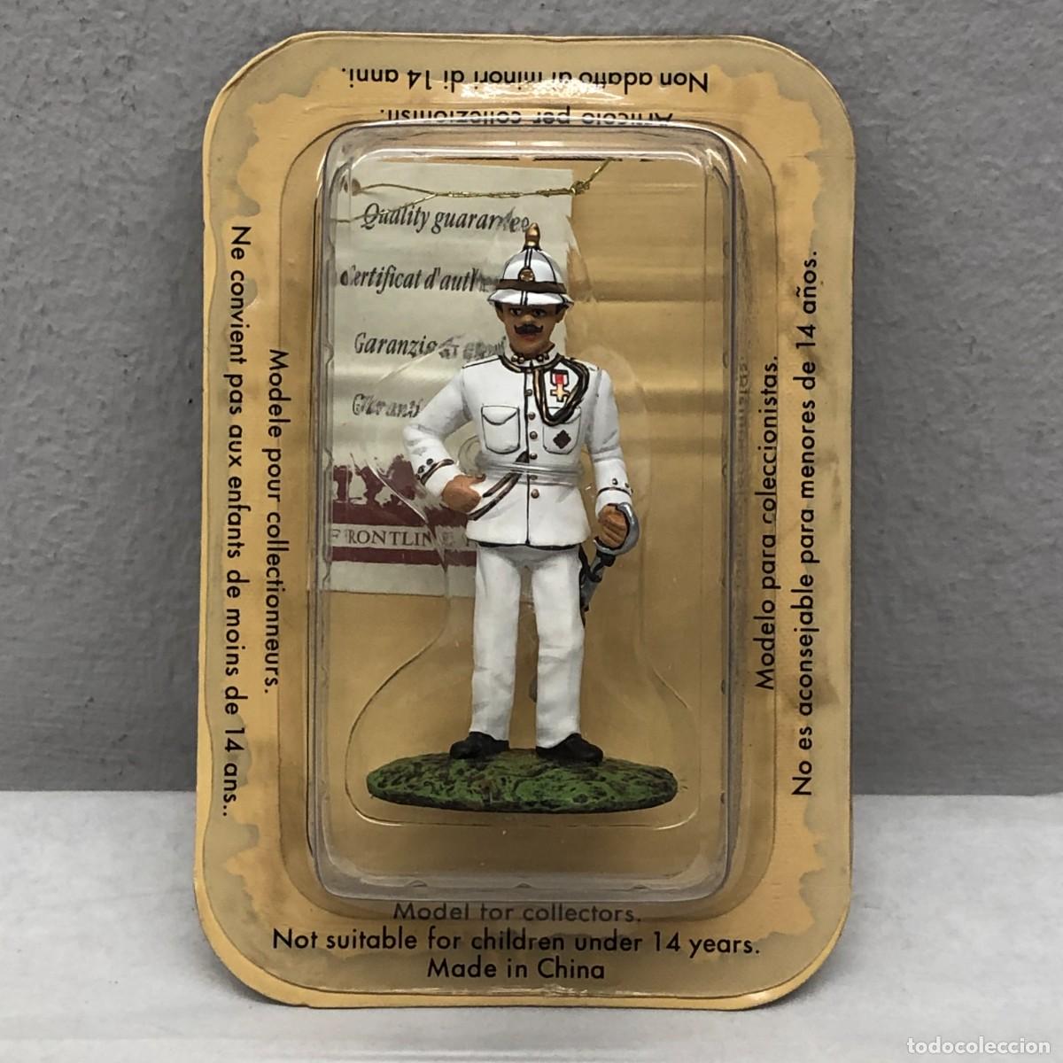 Juguetes Antiguos: SOLDADITO DE PLOMO - OFICIAL DE ARTILLER&Iacute;A, FILIPINAS - 1887-98 - FRONTLINE FIGURES - 65 MM / 919