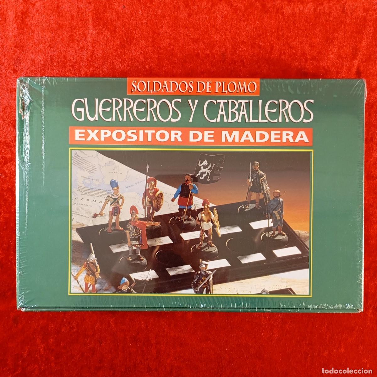 Juguetes Antiguos: SOLDADOS DE PLOMO - GUERREROS Y CABALLEROS - EXPOSITOR DE MADERA - ESTUCHE N&ordm;8 - PRECINTADO / 1006