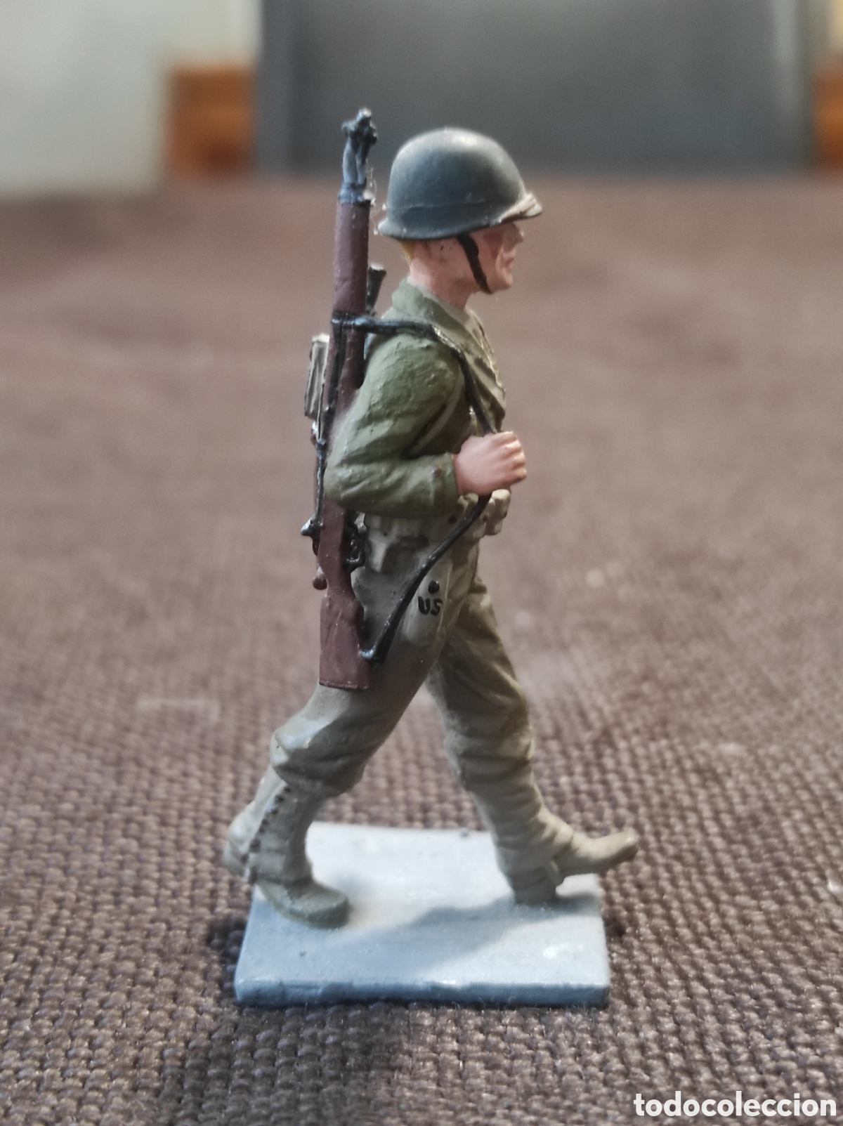 Giochi Antichi: Soldado Infanter&iacute;a USA WWII Figura de Plomo 60 mm Soldat Segunda Guerra Mundial