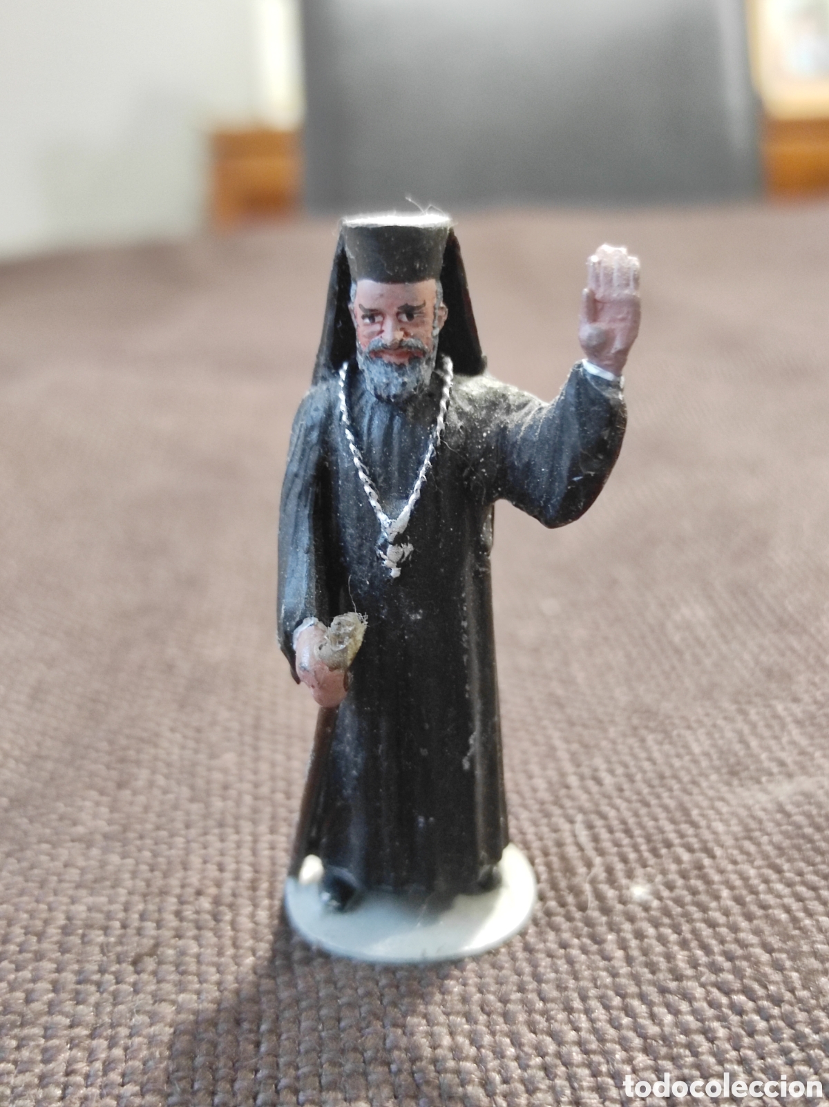 Juguetes Antiguos: ALYMER 900/22 Makarios Arzobispo de Chipre Figura de Plomo 65 mm