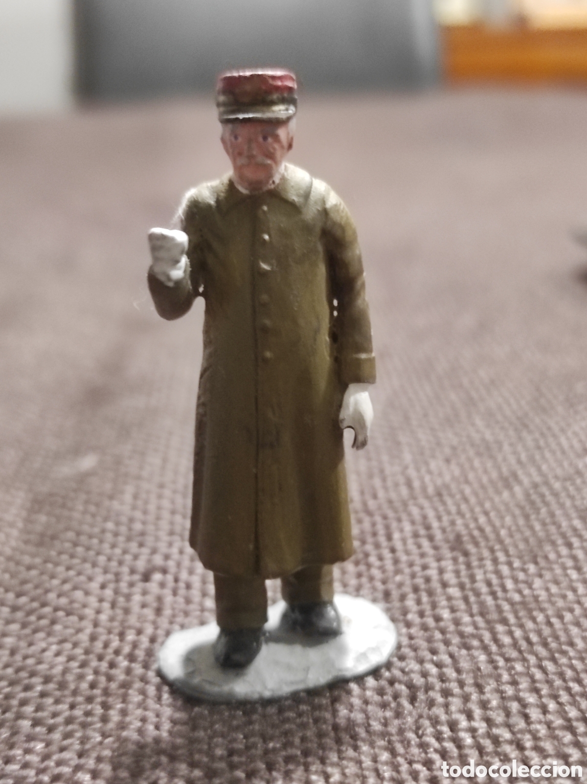 Altes Spielzeug: ALYMER Mariscal Philippe P&eacute;tain Ref. 900/2 Figura Hist&oacute;rica Metal Pintado Francia 60 mm