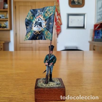 Juguetes Antiguos: SOLDADO DE PLOMO - 54MM - ABANDERADO PRUSIANO 1812 - LASSET MODELS - FIGURA METAL 54 MM