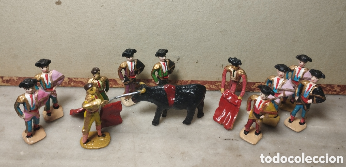 Juguetes Antiguos: Soldados de plomo 45 mm Toreros Reamsa grupo