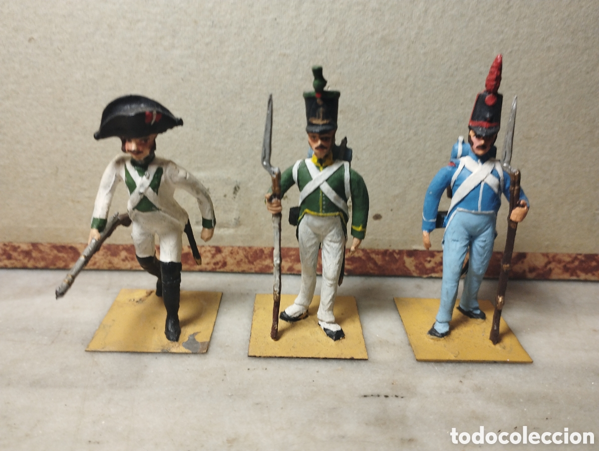 Juguetes antiguos: Soldados de plomo Almirall 54 mm