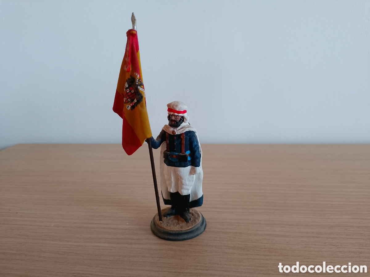 Juguetes antiguos: SOLDADITO DE PLOMO . ESCOLTA MORA DE FRANCO 1945 ESPA&Ntilde;A. MUNDIART