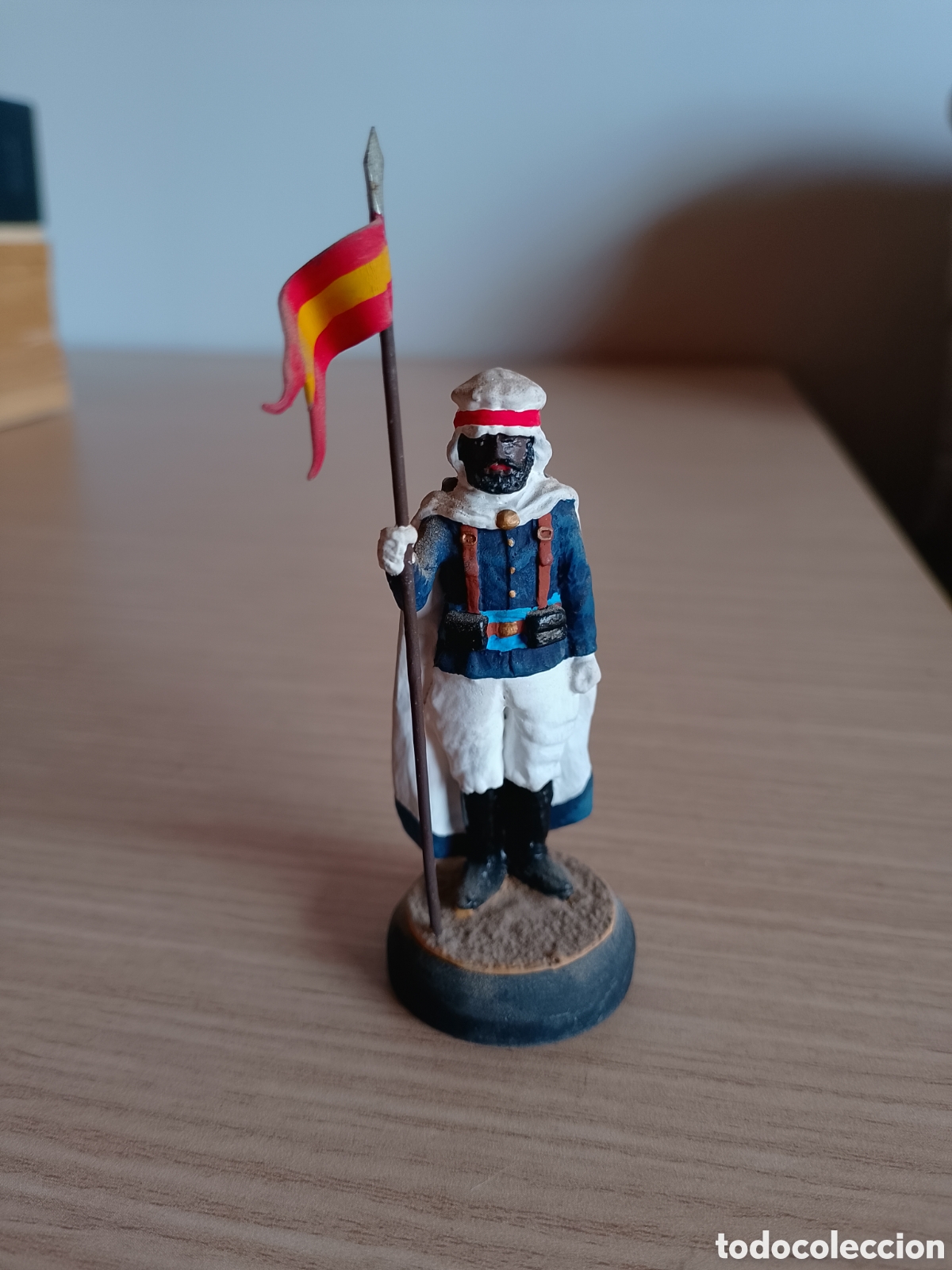Juguetes antiguos: Soldadito de plomo escolta mora de franco mundiart