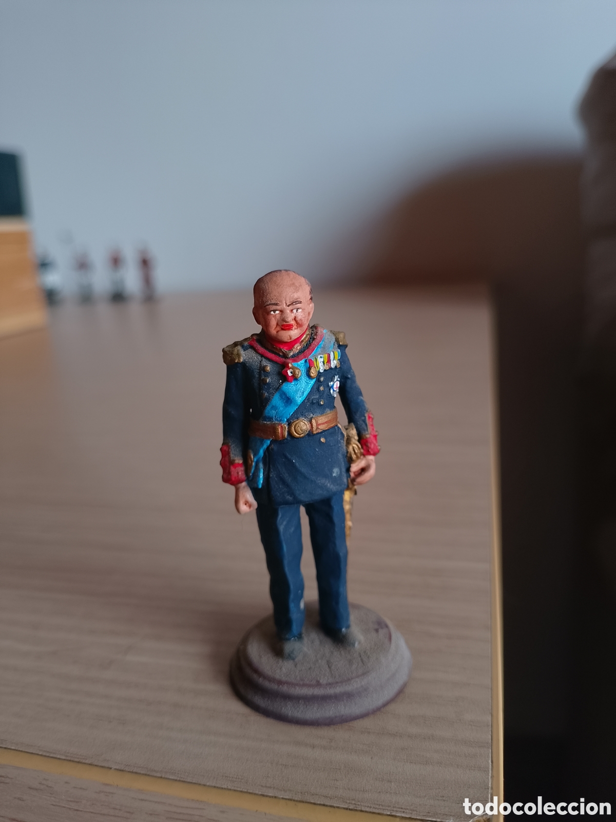 Juguetes antiguos: FIGURA DE PLOMO DE WINSTON CHURCHILL FABRICADO POR MUNDIART