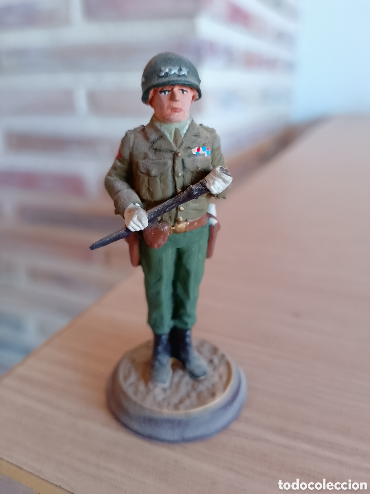 Juguetes antiguos: FIGURA PLOMO GENERAL GEORGE PATTON FABRICADO POR MUNDIART SPAIN