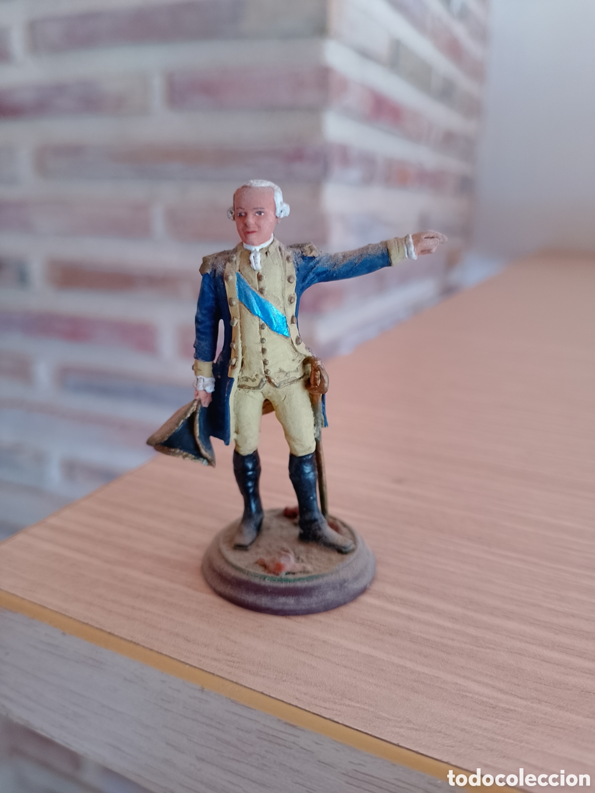 Juguetes antiguos: Figura soldadito de plomo George Washington mundiart