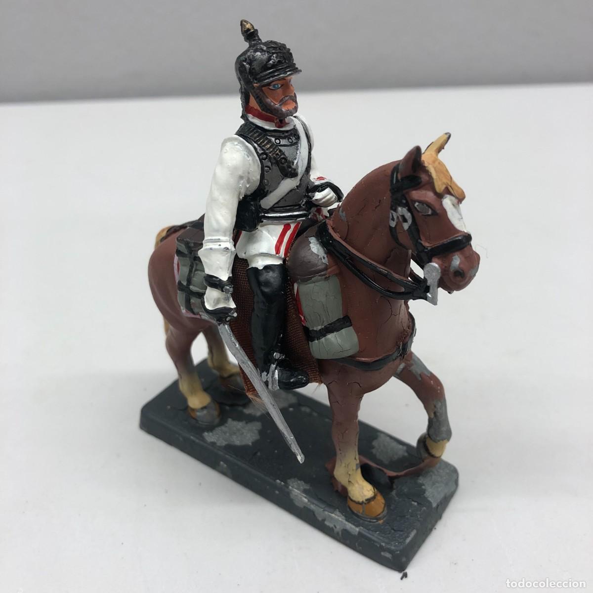 Juguetes antiguos: SOLDADITO DE PLOMO - DEA BY CASSANDRA - CUIRASSIER - PRUSSIA 1870 - 100 MM