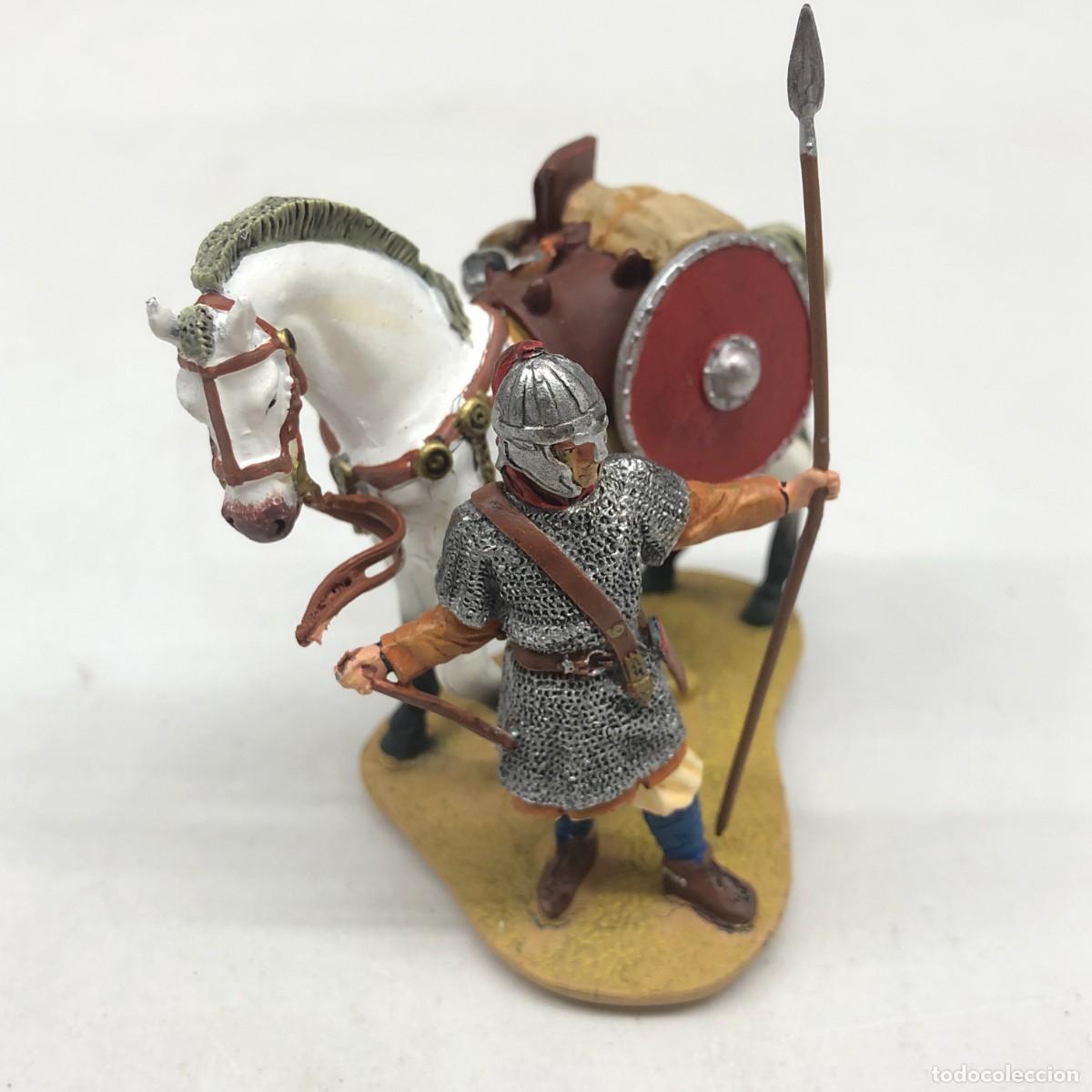 Juguetes antiguos: SOLDADITO DE PLOMO - SOLDADOS DE LA ANTIGUA ROMA - SOLDADO CABALLER&Iacute;A BAJO IMPERIO ROMANO - 80 MM