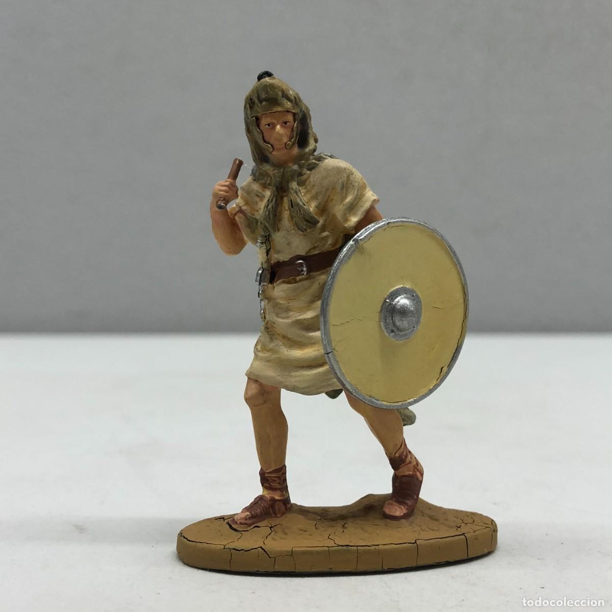 Juguetes antiguos: SOLDADITO DE PLOMO - SOLDADOS DE LA ANTIGUA ROMA - VELES ROMANO - SIGLO III A.C. - 70 MM