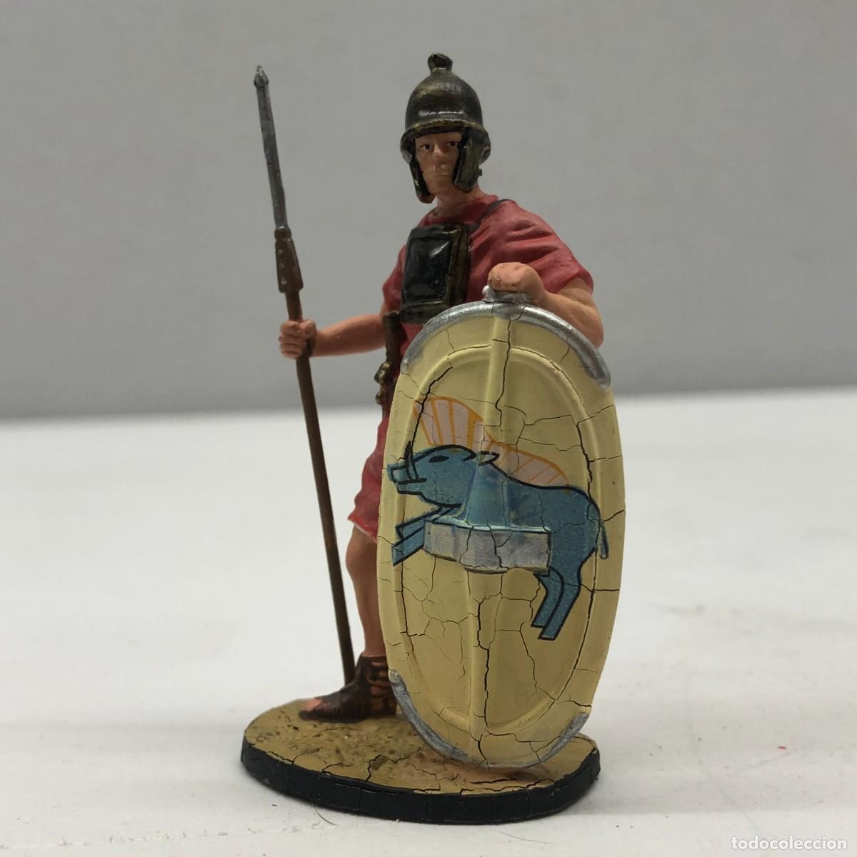 Juguetes antiguos: SOLDADITO DE PLOMO - HASTATI ROMANO - ANTIGUA ROMA - 70 MM
