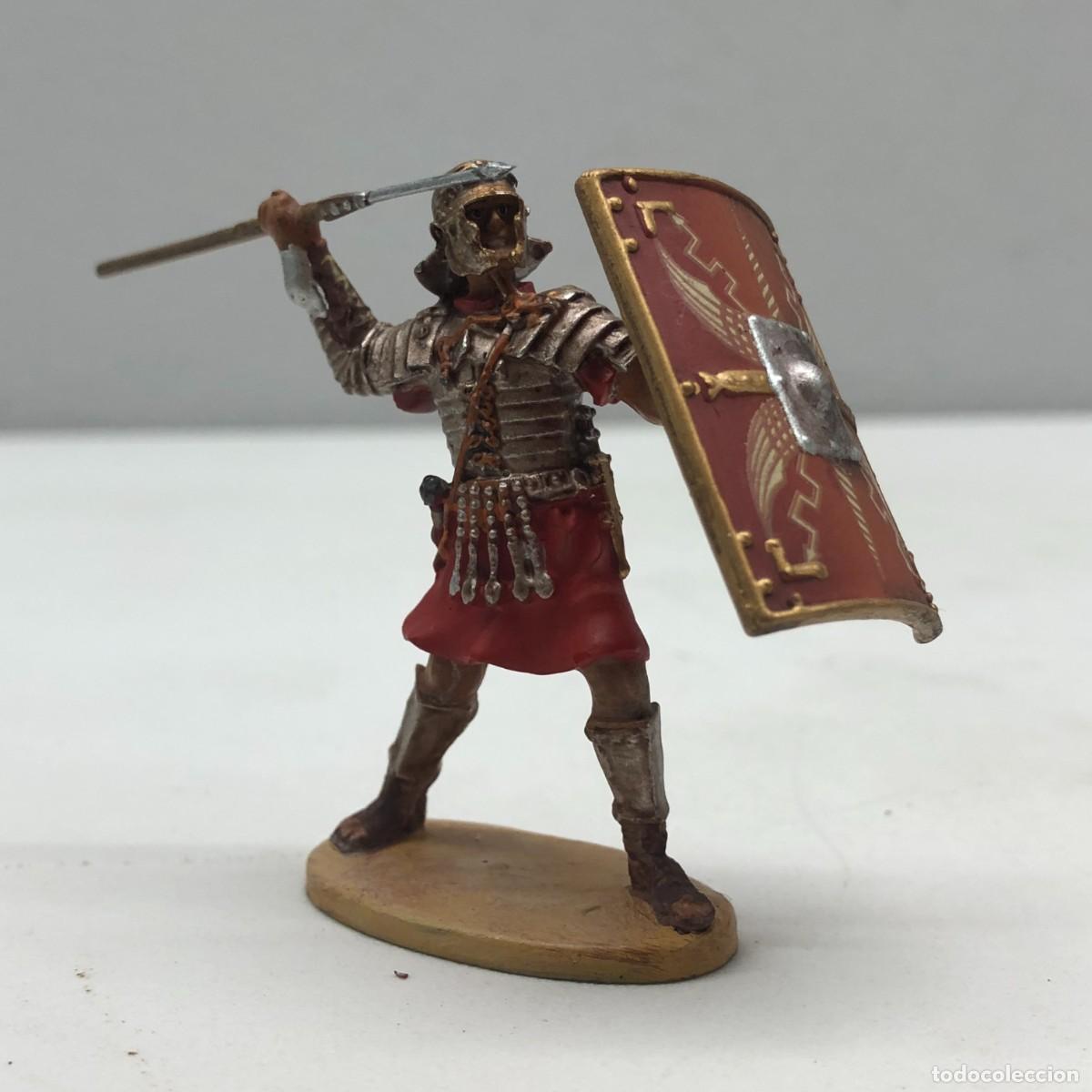 Juguetes antiguos: SOLDADITO DE PLOMO - LEGIONARIO ROMANO DE LA &Eacute;POCA IMPERIAL - ANTIGUA ROMA - 60 MM