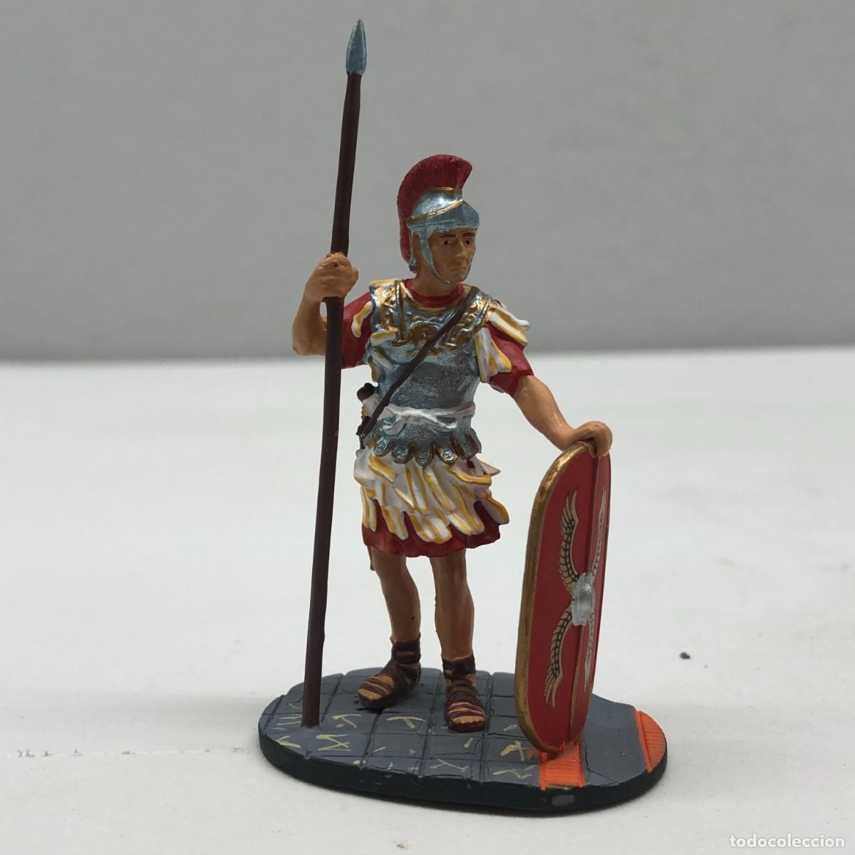 Juguetes antiguos: SOLDADITO DE PLOMO - ANDREA MINIATURES - GUARDIA PRETORIANO ROMANO - 50 D.C. - ANTIGUA ROMA - 80 MM