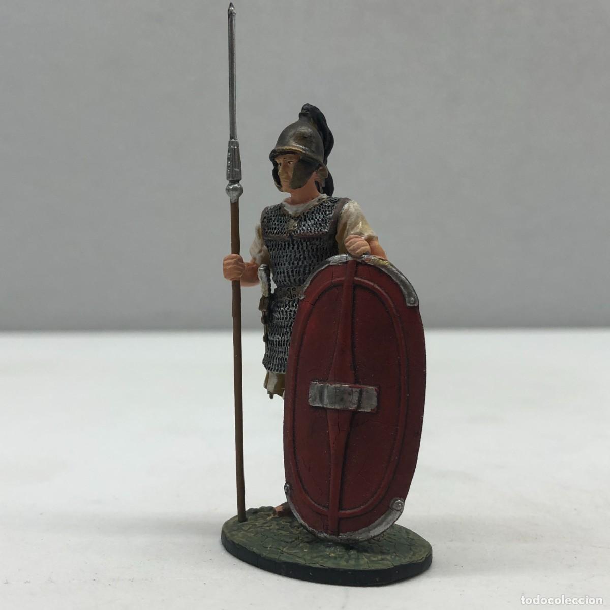 Juguetes antiguos: SOLDADITO DE PLOMO - PRINCIPE DE LA INFANTERIA ROMANA - SOLDADO DE &Eacute;LITE - ANTIGUA ROMA - 80 MM