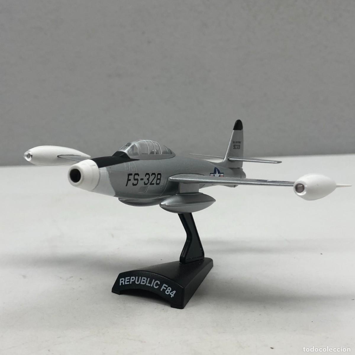 Juguetes antiguos: CAZABOMBARDERO REPUBLIC F84 - SCALE 1:100 - DEL PRADO - AVIONES DE PLOMO / 1