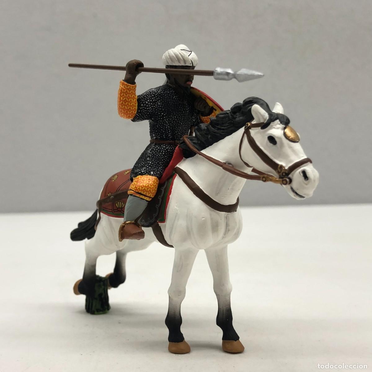 Juguetes antiguos: SOLDADITO DE PLOMO - LANCERO &Aacute;RABE A CABALLO - CABALLEROS DE LA EDAD MEDIA - ALTAYA / 45