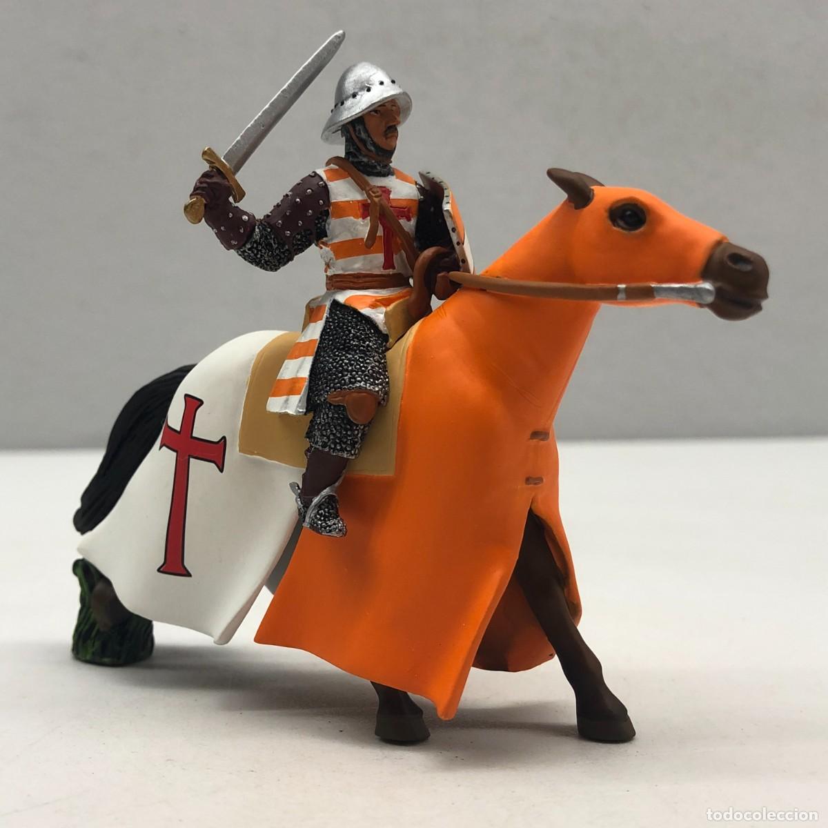 Juguetes antiguos: SOLDADITO DE PLOMO - CABALLERO TEMPLARIO - CABALLEROS DE LAS CRUZADAS - ALTAYA / 61