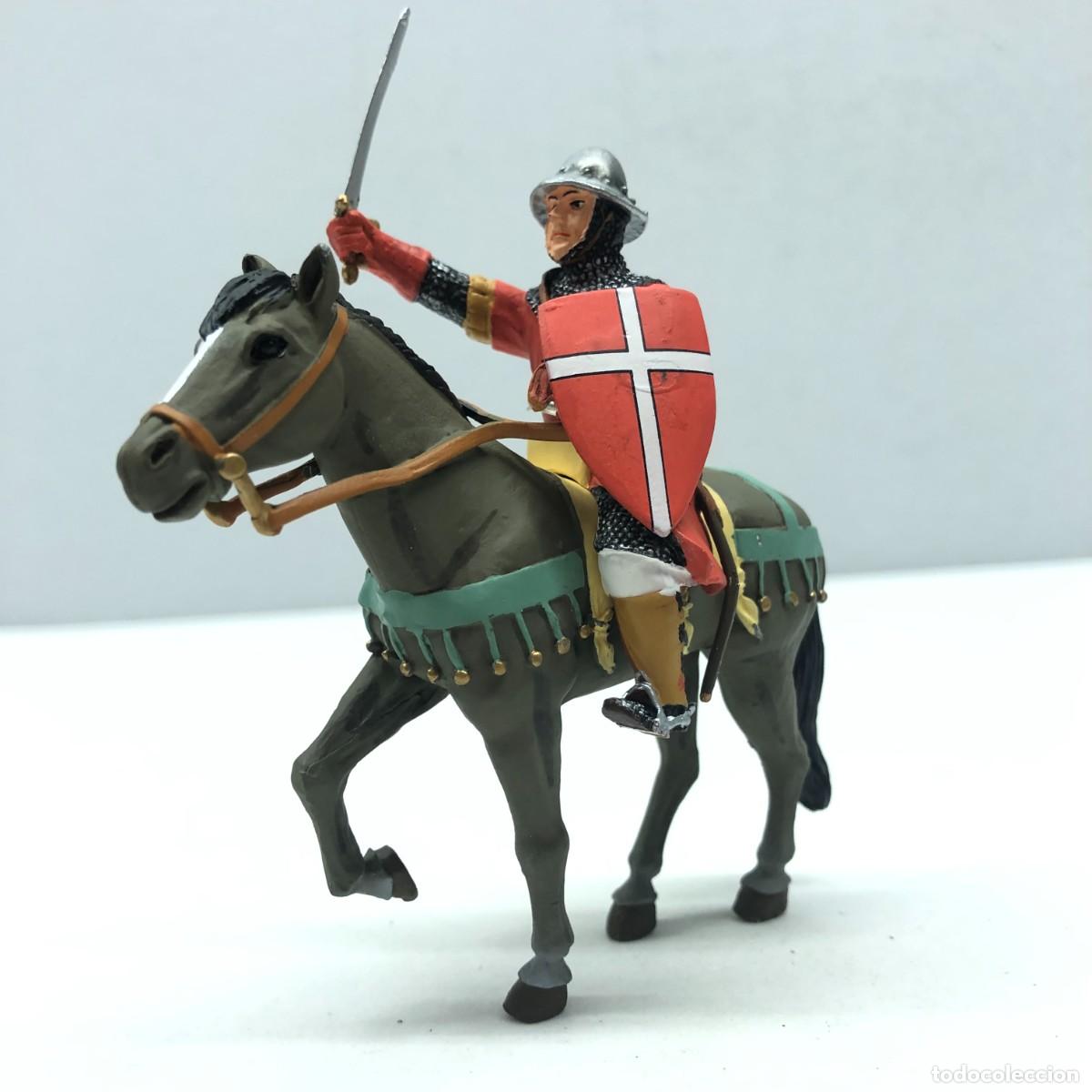 Juguetes antiguos: SOLDADITO DE PLOMO - CABALLERO MEDIEVAL - CABALLEROS DE LAS CRUZADAS - ALTAYA / 144