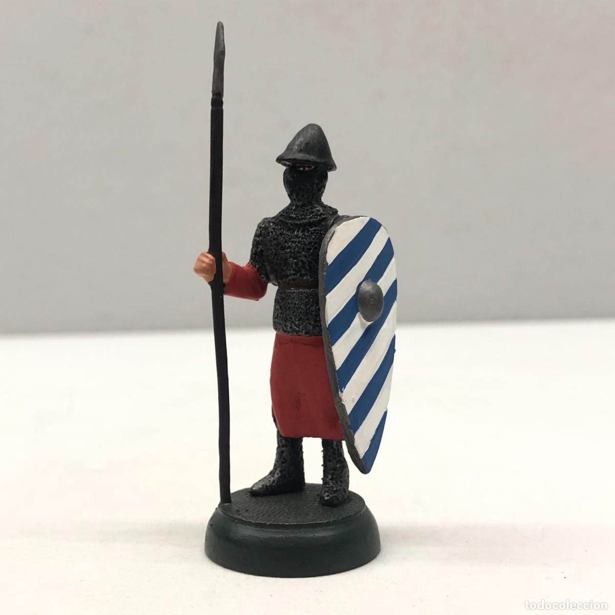 Juguetes antiguos: GUERRERO NORMANDO SIGLO XI - REF. 3/047 - ALMIRALL PALOU - FIGURA DE PLOMO - SOLDADITO / 187