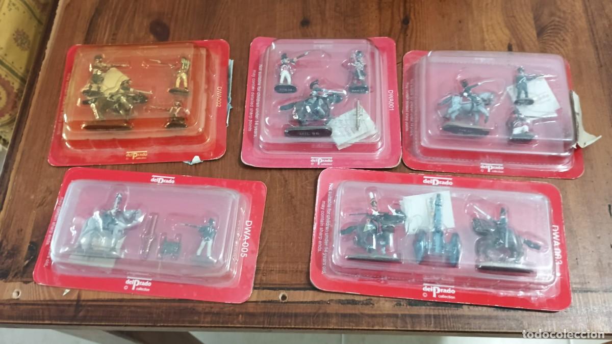 Juguetes antiguos: LOTE SOLDADOS DE PLOMO EL PRADO en sus blisters