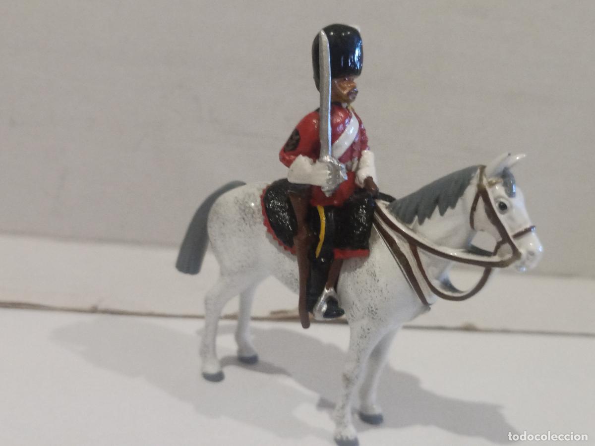 Juguetes antiguos: FIGURA DE PLOMO DE UN JINETE A CABALLO PSOIBLEMENTE NAPOLEONICO