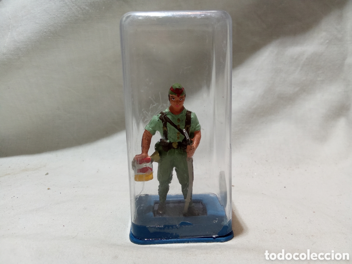 Jeux Anciens: SOLDADO LEGIONARIO ESPA&Ntilde;OL CORNETA DE PLOMO DE MD EN CAJA ALYMER N&ordm;21
