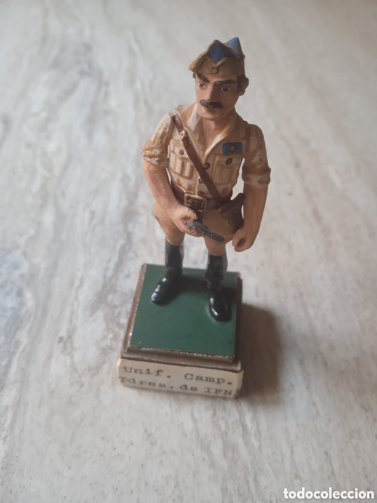 Juguetes antiguos: Soldado de plomo .Guerra Civil Espa&ntilde;ola.Tropas de Ifni.