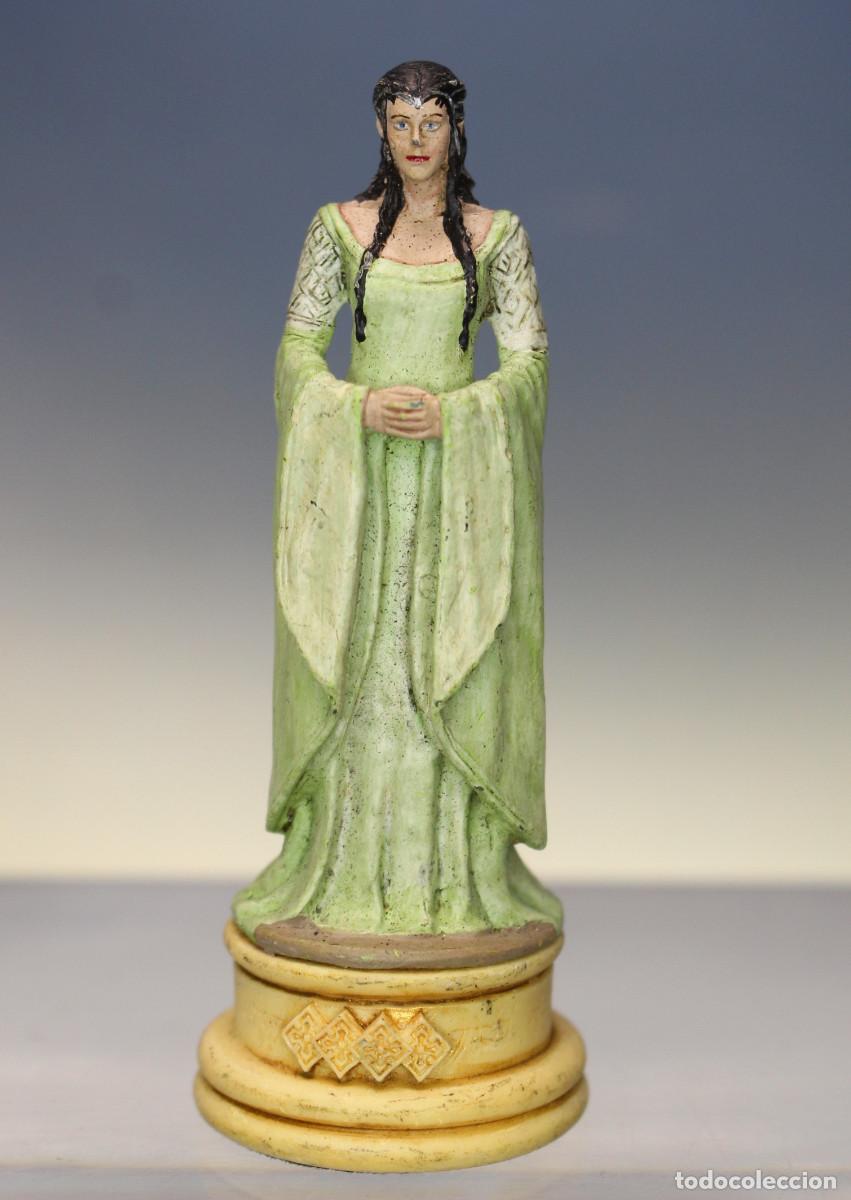 Juguetes antiguos: Arwen, El Se&ntilde;or de los Anillos. Figura ajedrez de Eaglemoss.