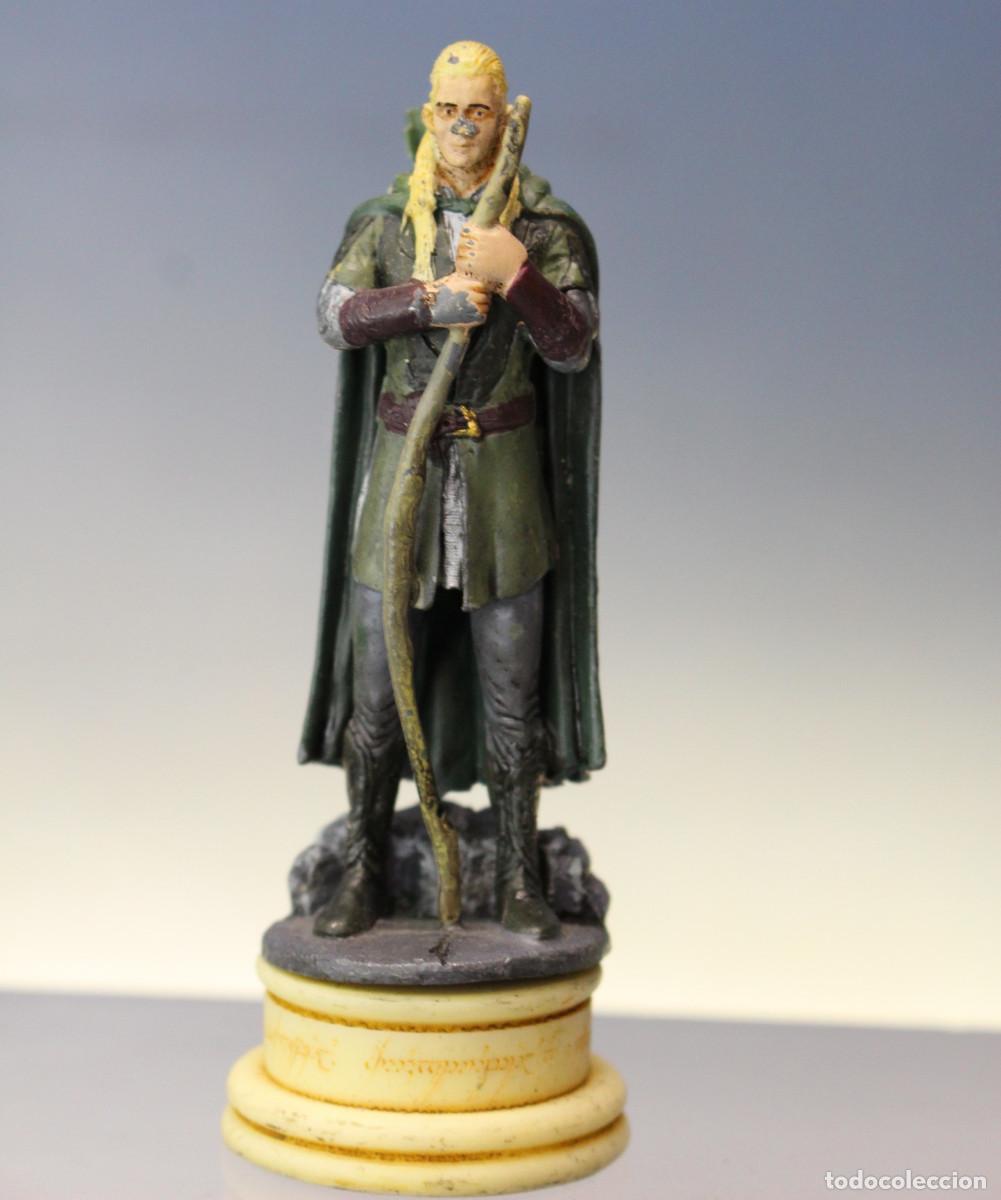Juguetes antiguos: Legolas, El Se&ntilde;or de los Anillos. Figura ajedrez de Eaglemoss.