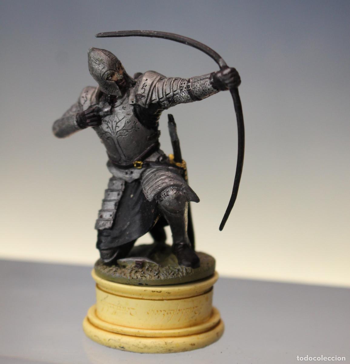 Juguetes antiguos: Gondorian, El Se&ntilde;or de los Anillos. Figura ajedrez de Eaglemoss.