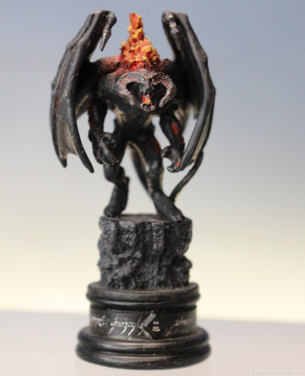 Juguetes antiguos: Balrog, El Se&ntilde;or de los Anillos. Figura ajedrez de Eaglemoss.