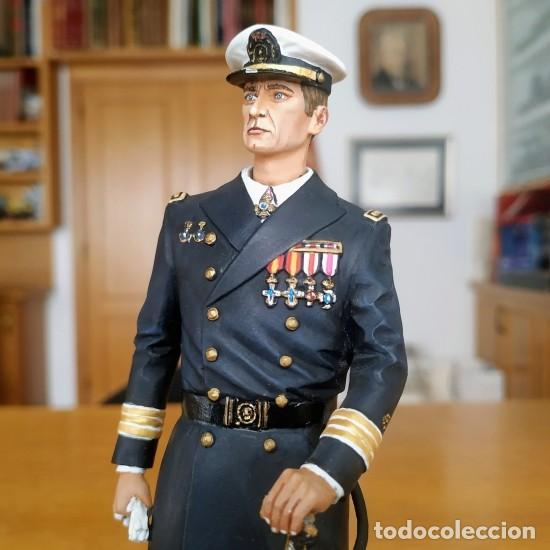 Juguetes antiguos: SOLDADO DE PLOMO - 150 MM - OFICIAL ARMADA ESPA&Ntilde;OLA MARINA - FERPRAD FIGURA EJERCITO ESPA&Ntilde;OL