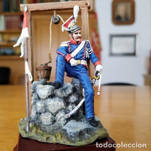 Juguetes antiguos: SOLDADO DE PLOMO - 54MM - LANCERO POLACO DEL 8&ordm; REGIMIENTO - FIGURA ANDREA MINIATURAS - BENEITO