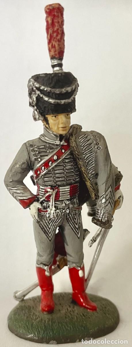 Juguetes antiguos: CAPIT&Aacute;N DE H&Uacute;SARES FRANC&Eacute;S. 1811. SOLDADOS DE LAS GUERRAS NAPOLE&Oacute;NICAS. DEL PRADO. 1:32. 8 CMS.