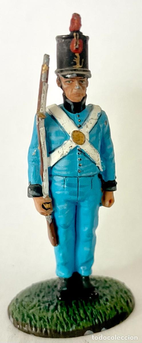Juguetes antiguos: FUSILERO ESPA&Ntilde;OL DEL REGIMIENTO DE CASTROPOL.SOLDADOS DE LAS GUERRAS NAPOLE&Oacute;NICAS. DEL PRADO. 1:32.