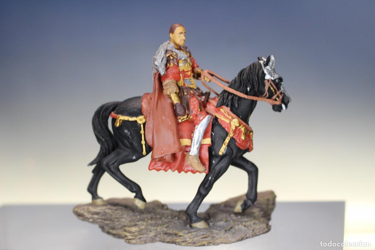 Juguetes antiguos: General M&aacute;ximo a caballo #7. 1:32. Soldados de plomo de la Antigua Roma.