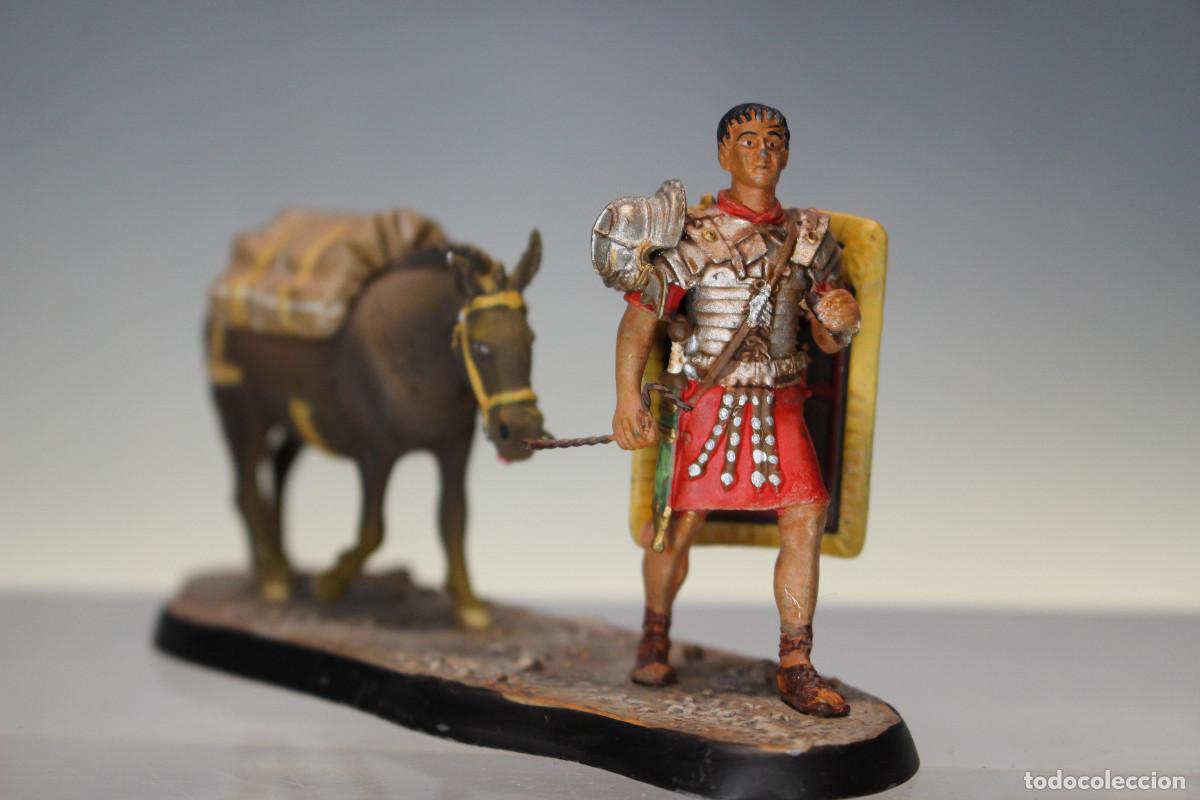Juguetes antiguos: Legionario: la mula de Mario #15. 1:32. Soldados de plomo de la Antigua Roma.