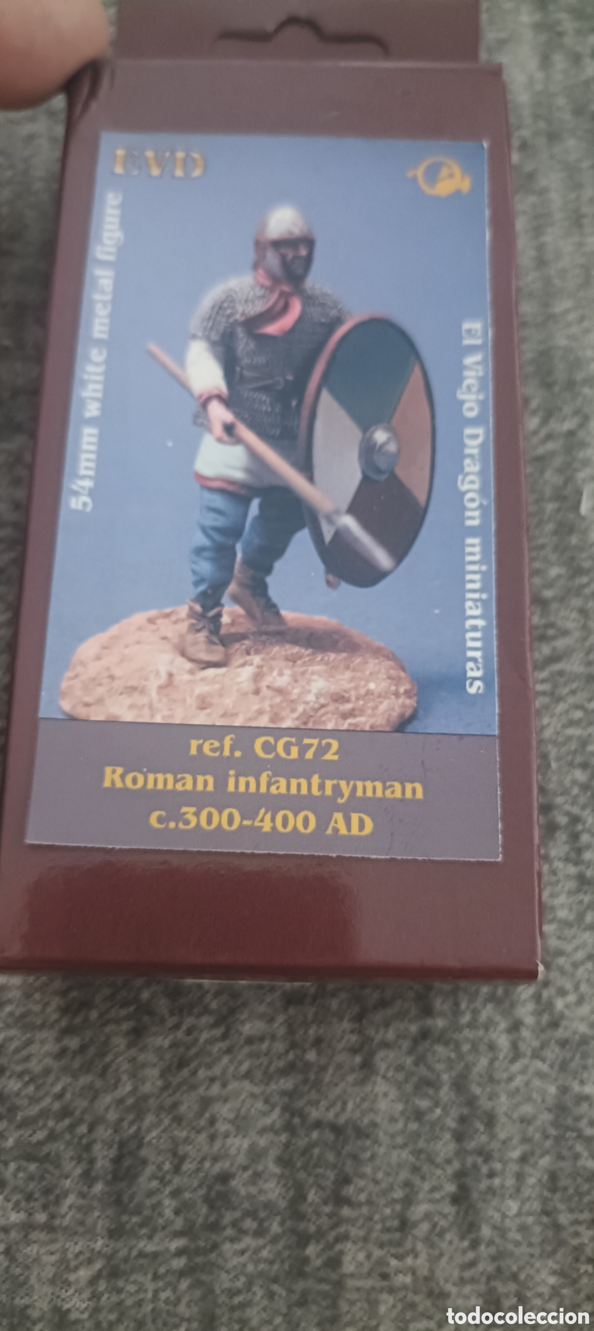Juguetes antiguos: Soldado de plomo romano de infanter&iacute;a cincuenta y cuatro mil&iacute;metros el viejo drag&oacute;n