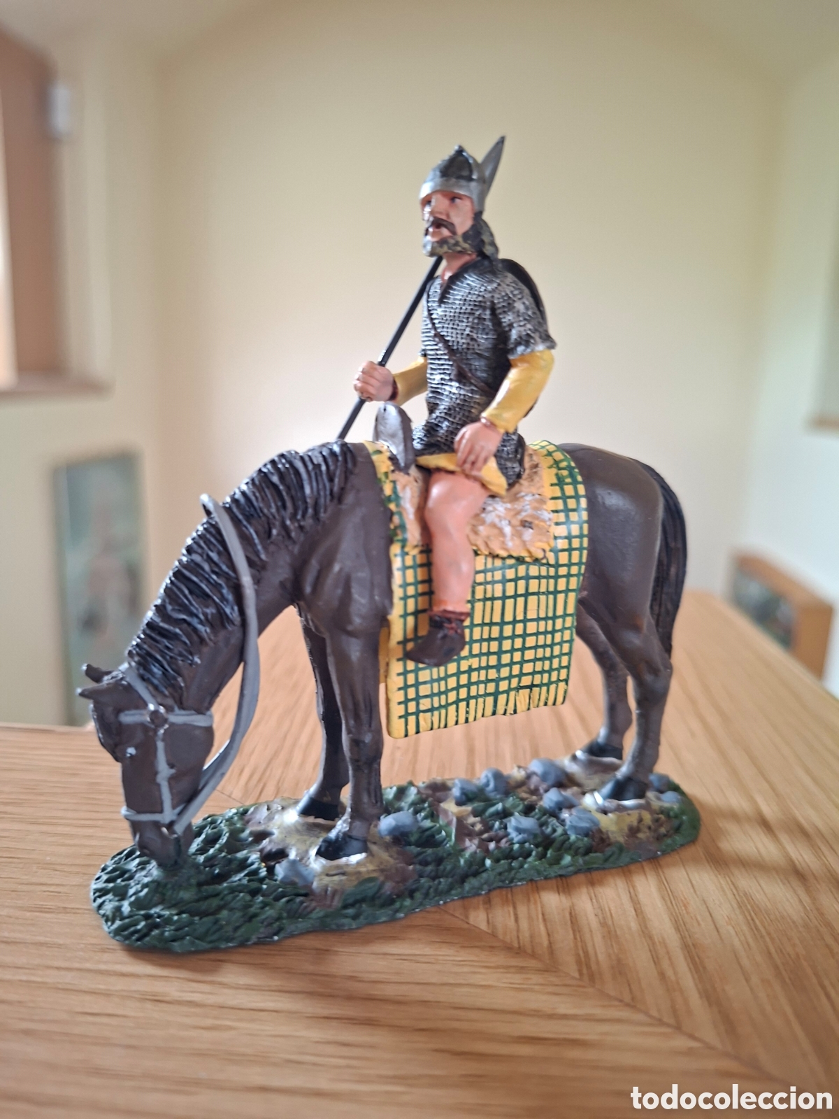 Jeux Anciens: FIGURA DE CABALLERO MEDIEVAL de DEL PRADO : JEFE PICTO, siglo VIII-IX